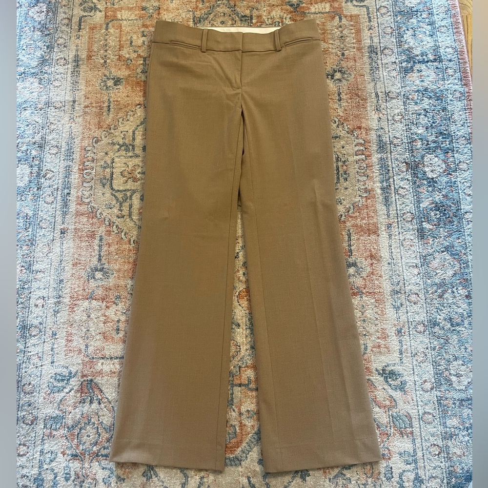 LOFT Tan Boot Cut Pants